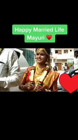 Happy married life #mayuri #colourskannadaserialactor #sandalwood #kannadiga#ShareTheCare #troller03 #trollerskannada #supportme