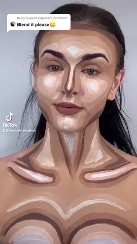 Reply to @paint..together  I was totally expecting it to look so bad #fyp #contour #foundation #blending #foundationchallenge
