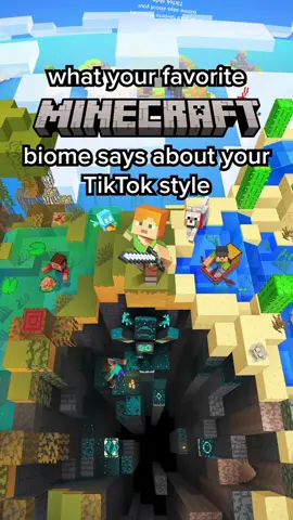 which biome style are you? 🛶🐠🕯🏔 #Minecraft