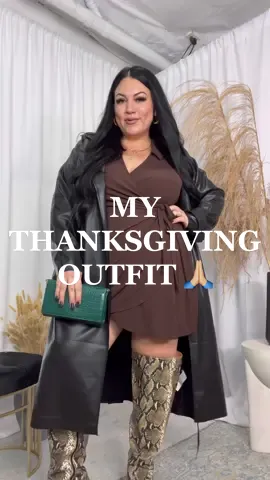 Deeply grateful for all you beautiful humans. Thank you for the energy you bring to this space 🥲 ily. Happy Thanksgiving 🍽🍁 EAT ALL THE POTATOES! #plussizethanksgivingoutfit #curvystreetfashion #edgyaesthetic #HuluChippendalesDance 