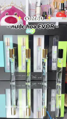 set nước hoa Evor #EVOR #Evorperfume #dinhmuihuongdonganhnhin #nuochoavietnam #luongthuha24 
