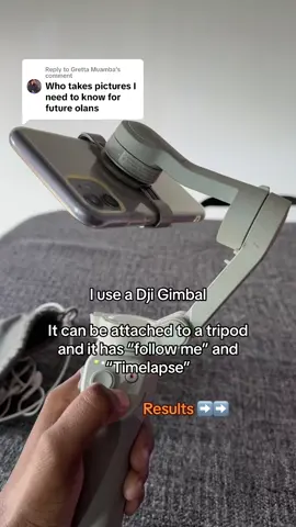 Replying to @Gretta Muamba I use a Dji Gimbal and tripod… #travelwithmpilo #traveltiktok #paralleltravel 
