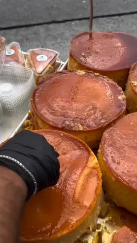 Bánh flan siu to #xuhuong #angiday #anvat #banhngot #flan 