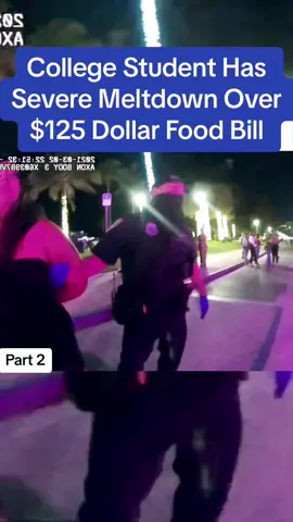 College Student Has Severe Meltdown Over $125 Dollar Food Bill