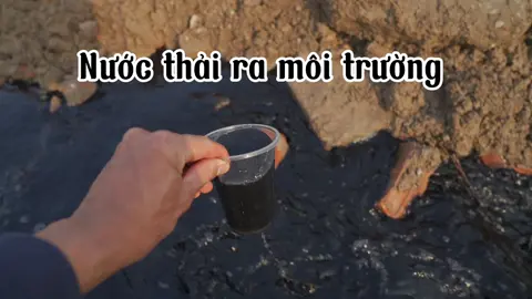 Nước thải trực tiếp ra môi trường#môitruongvasuckhoe 