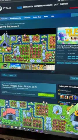aaaaaah! Rusty's Retirement releases this Friday!! 🙈 #cozygames #wholesomegames 