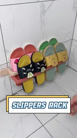 It’s hard to store many slippers at home. This slipper rack is so practical!#slipperrack #useful #Bathroom