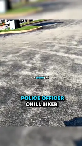 POLICE OFFICER VS CHILL BIKER 🤝 #copsoftiktok #policeofficer 
