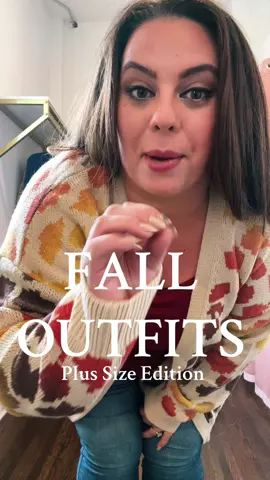 Which plus size fall outfit was your fave? These would be so cute for thankgiving too #plussizestyle #falloutfits #SmallBusiness 