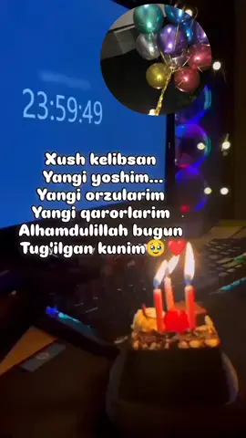 #Bugun meni tuğilgan kunim hammaga rahmat kattakon 🎁🥰♥️💋♥️🫶