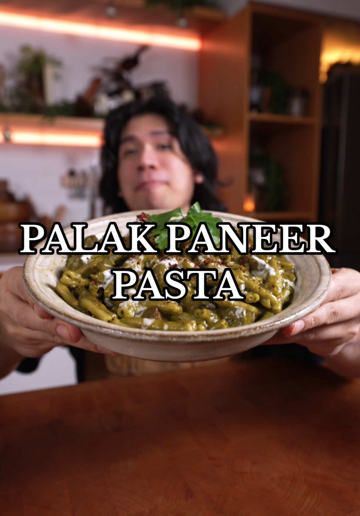 Palak Paneer Pasta Rich paneer meets velvety spinach sauce in a pasta you’ll have the hardest time putting down! If you like creamy things in your mouth, then I'd recommend you absolutely not skimp on adding Nestle's All Purpose Cream on top! I know I didn’t.  INGREDIENTS: Palak Paneer Pasta: - 1 block paneer, cubed - 2 tbsp ghee (clarified butter) - 2 tsp cumin seeds - 4 dried chili (optional) - 2 inch ginger, finely minced - 8 cloves garlic, finely minced - 1 onion, chopped - ½ kg spinach leaves, blanched - 1 bunch cilantro/coriander - ½ cup tomatoes - 1 tbsp garam masala - 1 tbsp dried fenugreek - Salt to taste - Any pasta of your choosing (here I’m using Casarecce pasta) INSTRUCTIONS: - Deep fry your paneer cubes until lightly browned. drain on a paper towel and set aside. - Blend your blanched spinach leaves along with tomatoes and coriander. Add water as needed. Reserve and set aside. - In a pan, heat up ghee and toast your cumin seeds and dried chili. Add in your ginger and garlic and toast until fragrant. - Add in your onion and cook for around 2-3 mins along with your reserved spinach paste. - Add in garam masala, fenugreek leaves and salt to taste.  - After cooking the pasta, mix it into your palak paneer mixture along with a generous serving of Nestle All Purpose Cream, butter, and grated parmesan cheese. Mix well until combined. - Add a bit more cream on the top, after it’s all set, and serve and enjoy!  #indianfood #curry #palakpaneer #Creamspiration #ASMRCooking #ASMR