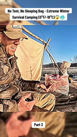 No Tent, No Sleeping Bag - Extreme Winter Survival Camping (0°F/-18°C) #outdoor #Outdoors #outdoorcooking #camp #survival #bushcraft #cook #survive #survivalskills #alaska #camping #cooking 