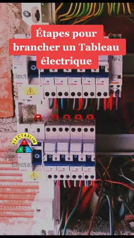 Brancher correctement un tableau électrique monophasé secondaire Disjoncteur Interrupteur différentiel installation maison #electrical #installation