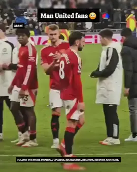 Manchester United fans chant to the team 