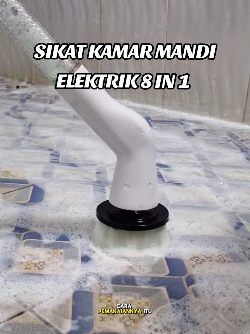 Sikat kamar mandi elektrik 8 in 1, ngga perlu pake tenaga 😬 #sikatkamarmandi #sikatelektrik #sikatelektrik8in1 #pembersihkamarmandi 