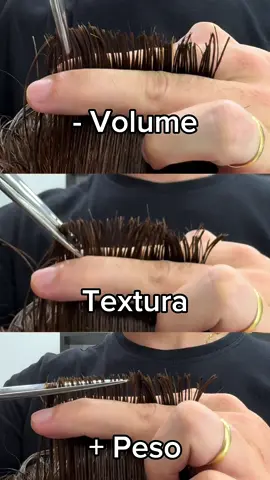Volume, textura e peso: três elementos que fazem toda a diferença no corte de cabelo! Volume: é o espaço entre um fio e outro, influenciando a leveza e o movimento do cabelo. Textura: é o efeito criado nos fios, podendo ser mais desfiado, desconectado ou uniforme. Peso: é a densidade do cabelo em uma região, determinando onde o corte fica mais cheio ou leve. Saber a diferença entre eles é essencial para criar um visual equilibrado e personalizado. Você já domina essas técnicas? #Barbearia #CorteMasculino #Fade #BarbeiroProfissional #Haircut #Barbershop #CortePerfeito #BarberLife #MensHair #BarberSkills