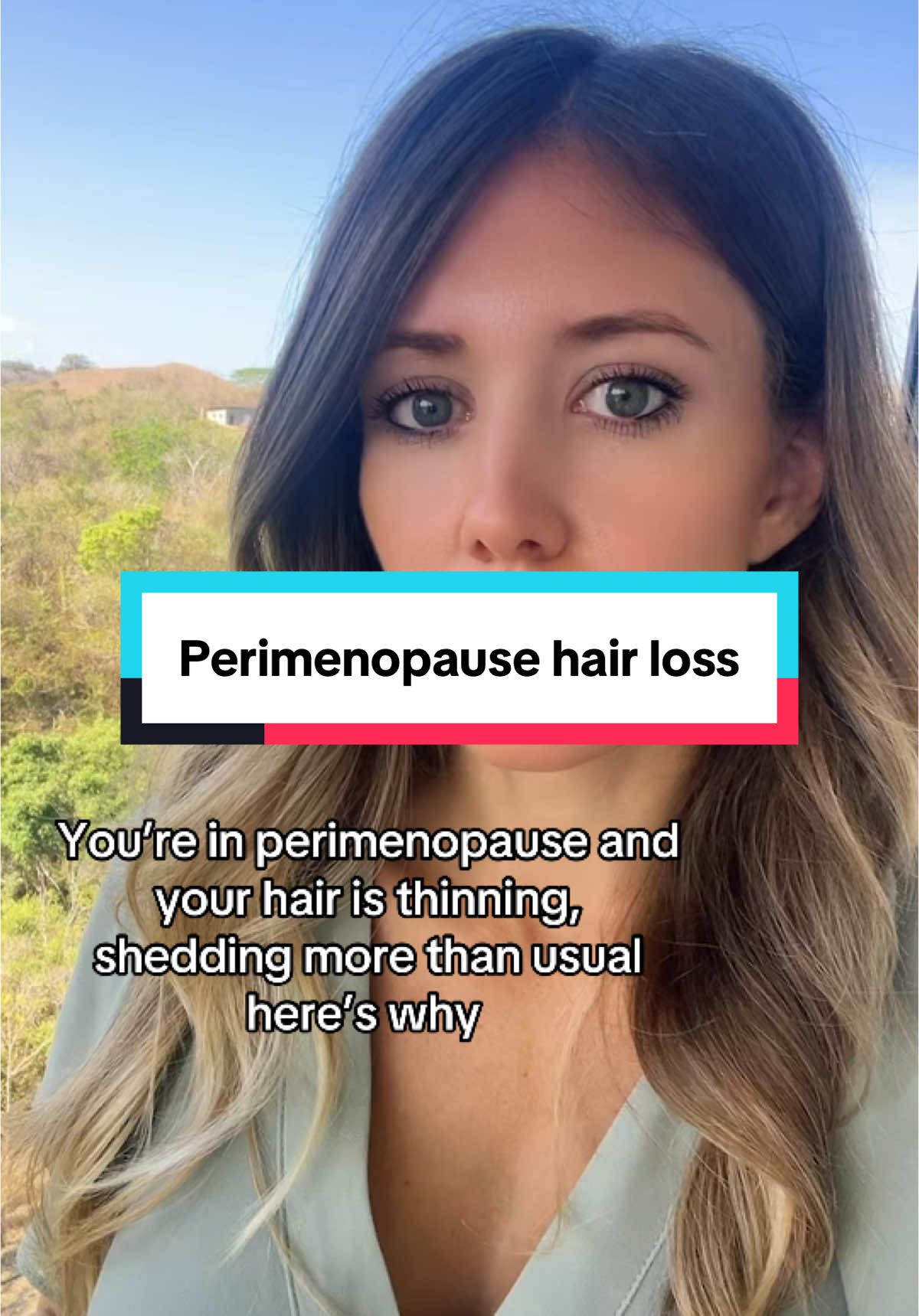 Hair loss in perimenopause #hairtok #hairgrowth #perimenopause #creatorsearchinsights 