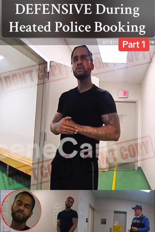 Rapper Dave East Gets DEFENSIVE During Heated Police Booking #cops #copsoftiktok #police #policeofficer #jail #usa #flyp 