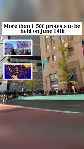 More than 1,500 protests to be held on June 14th#tiktok#news