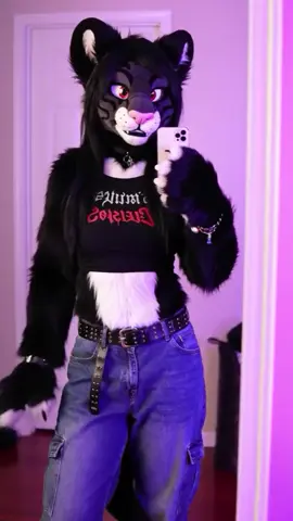 black panthers look so damn cute!! #furry #fursona #vrc #vrchat #fursuit