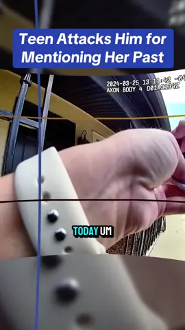 Teen Attacks Him for Mentioning Her Past #cops #copsoftiktok 