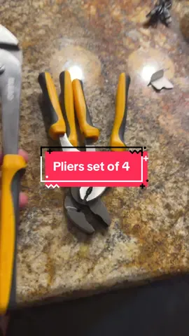 4 pack of pliers #pliers #toolsofthetrade #plierset #tools #dealsforyoudays #tiktokshopcreatorpicks 