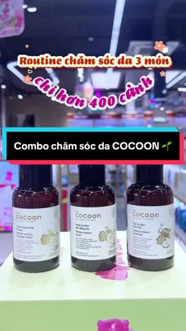 🌱 Routine chăm sóc da 3 món NGON - BỔ - RẺ của nhà Cocoon nè mấy ní ơiii! 🛍️ #thegioiskinfood #tgsf #chamsocda #cocoon 