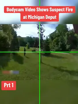 Bodycam Video Shows Suspect Fire at Michigan Deput #cops #copsoftiktok 