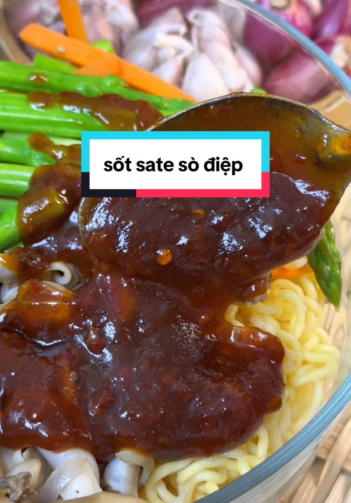 Mì trộn sate sò điệp dễ làm lại thơm ngon đậm đà #ancungtiktok #food #duyenoioi #reviewfood #sotsatesodiep #mitronsate 
