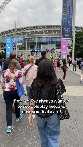 The wait is finally over #coldplay #wembley #couple #coupletok #fyp 