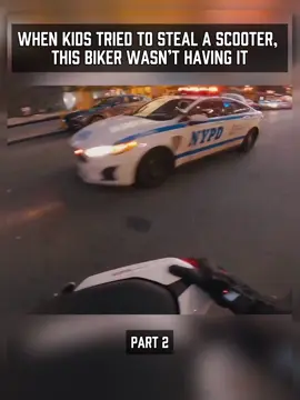 When Kids Tried to Steal a Scooter, This Biker Wasn’t Having It Part 2 #biker #fyp #foryou 
