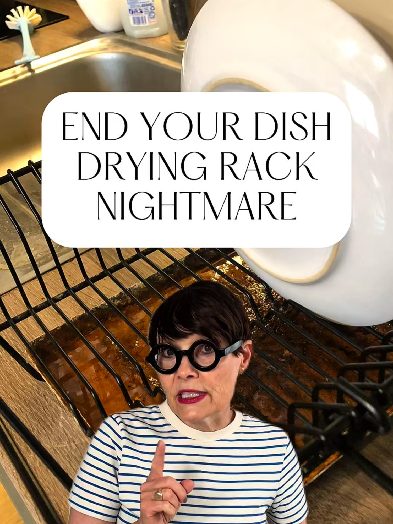 It's time to end your #dishdryingrack nightmare! 🍽️🧫 #HomeHygiene #bacteria #dirtydishes #stonemat