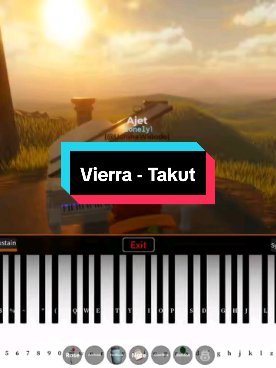 Vierra - Takut . #roblox #robloxfyp #robloxpiano #robloxpianomusic #robloxpianocover
