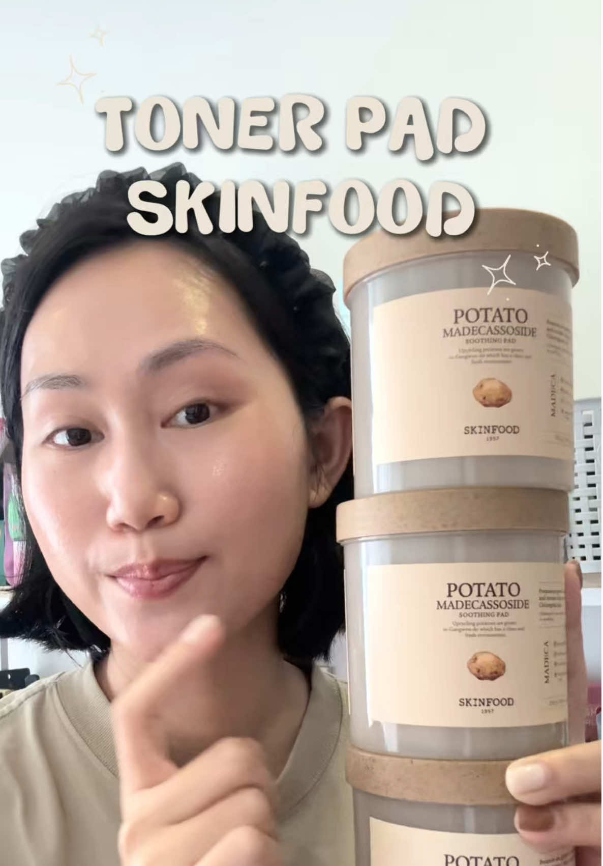 Nếu chỉ được chọn 1 em toner pad thì nguyện dùng em Skinfood toner pad khoai tây nha🥔 #goclamdep #skincare #tonerpad #tonerpadskinfood #salegiuathang 