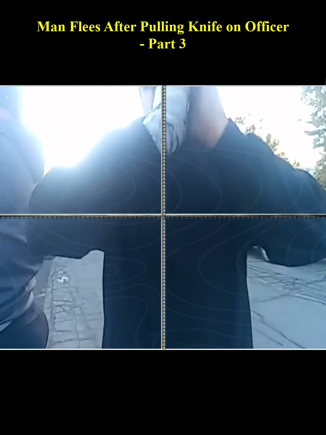 Man Flees After Pulling Knife on Officer - Part 3 #foryou