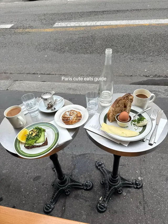 Cutest cafés & eats in Paris #paris #parisrecs #pariscoffeeshop #fyp #foryou 