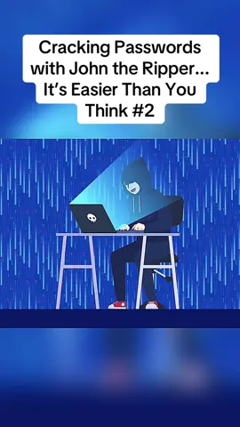Cracking Passwords with John the Ripper... It’s Easier Than You Think #2 #learnontiktok #fyp #usa 