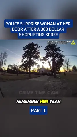Police surprise woman at her door after a 300 dollar shoplifting#copsoftiktok #police #cops #1 