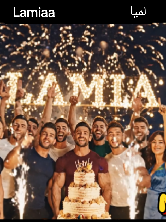 كل سنة وانتي طيبة يا لميا 🎂   النهارده يوم مش عادي خالص...   الناس بتغني، والسماء بتنور باسمك 😂💫   Lamiaa ❤️ #foryoupage #عيد_ميلاد_لميا #اكسبلور #ضحك_تيك_توك #trending 