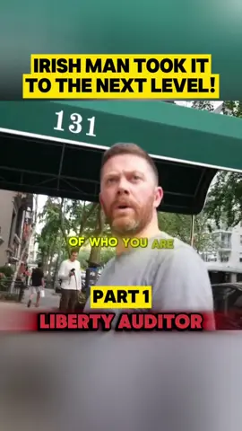 IRISH MAN TOOK IT TO THE NEXT LEVEL! #nyc #camera #audit #law #irish 