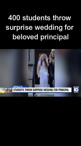 400 students throw surprise wedding for beloved principal