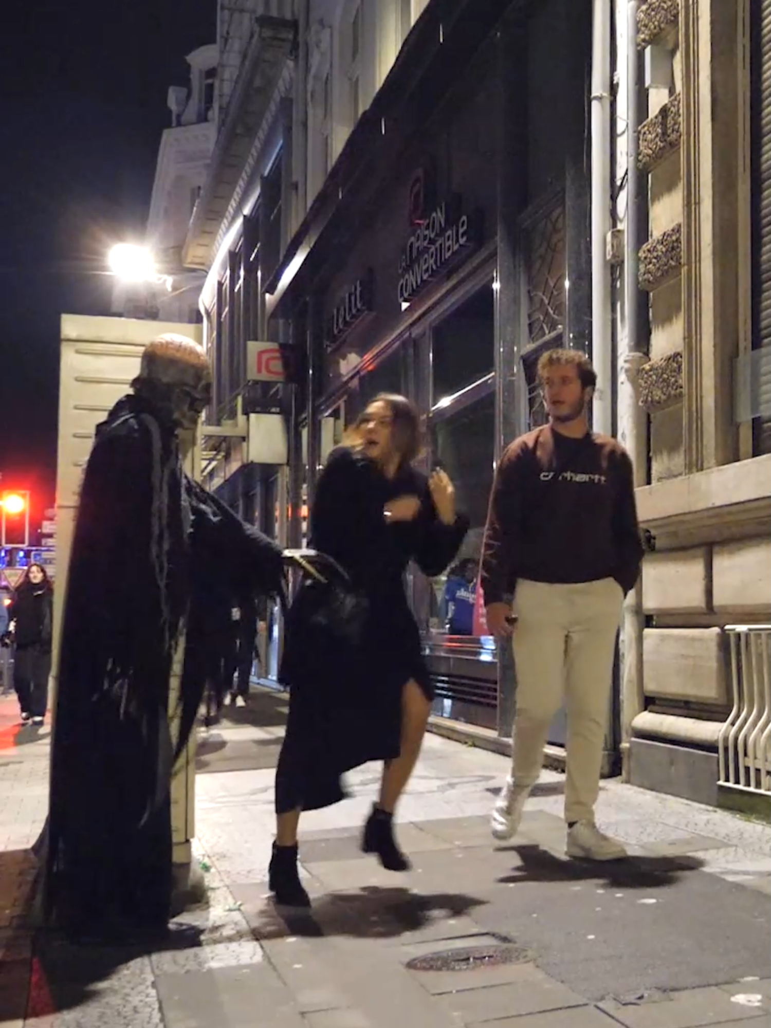 Grim Reaper Prank in Public People Run for Their Lives #halloween2025