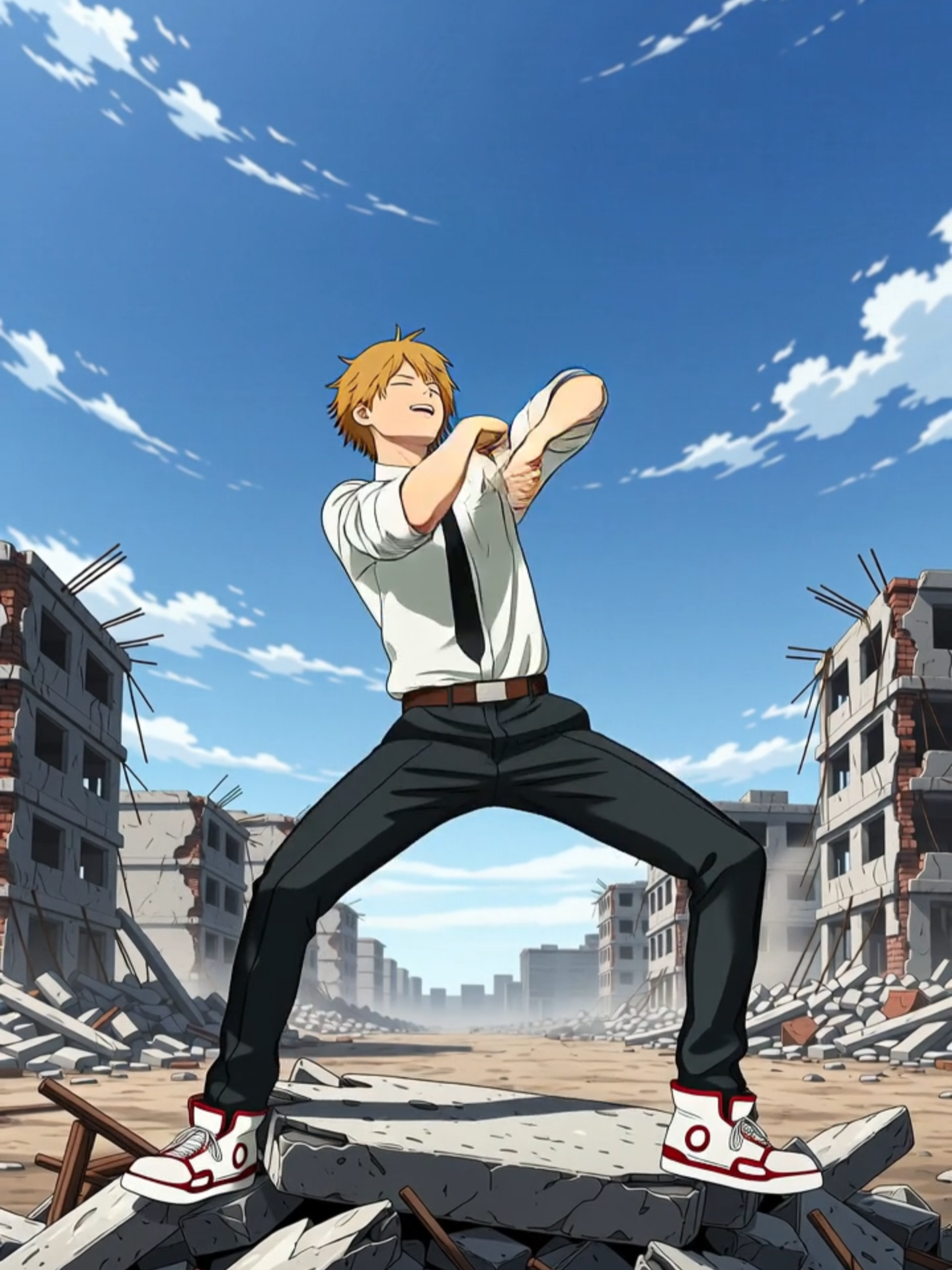 Denji sacando los pasos prohibidos después de la batalla 🕺🔥 ¿Qué tan bien le queda este audio? #animefyp #dancetrend #fyp #chainsawman #denji #denjichainsawman #csm #animeedits #aianimation #pochita #viral #trendin #maincharacter #spedup #weebtiktok #givemeeverything #pitbull #givemeeverythingtonight #grabsomebodysexy