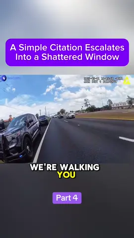 A Simple Citation Escalates Into a Shattered Window - Part 4 #cops #bodycam #policeofficer #viral #crime 