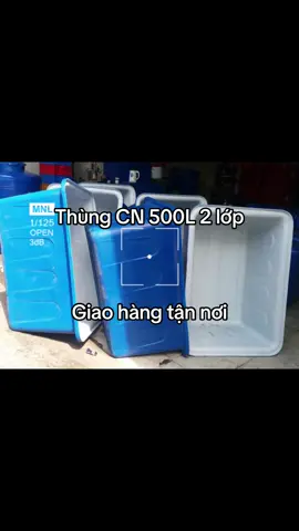 Thùng nhựa nuôi cá chữ nhật 500L 2 lớp#TikTokAwardsVN #cuahangnhuaminhduc3 #thungnhuanuoica #thungnhuanuoica500l2lop #tanknhua500l 