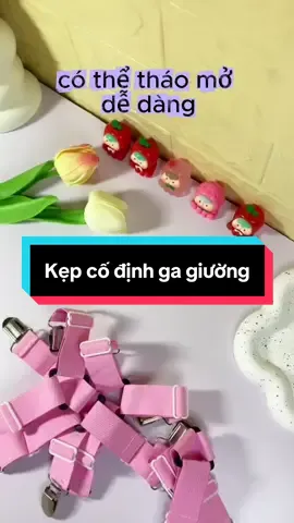 Bộ 4 kẹp cố định ga giường#xuhuong #codinhgagiuong #nhachaymoingay 