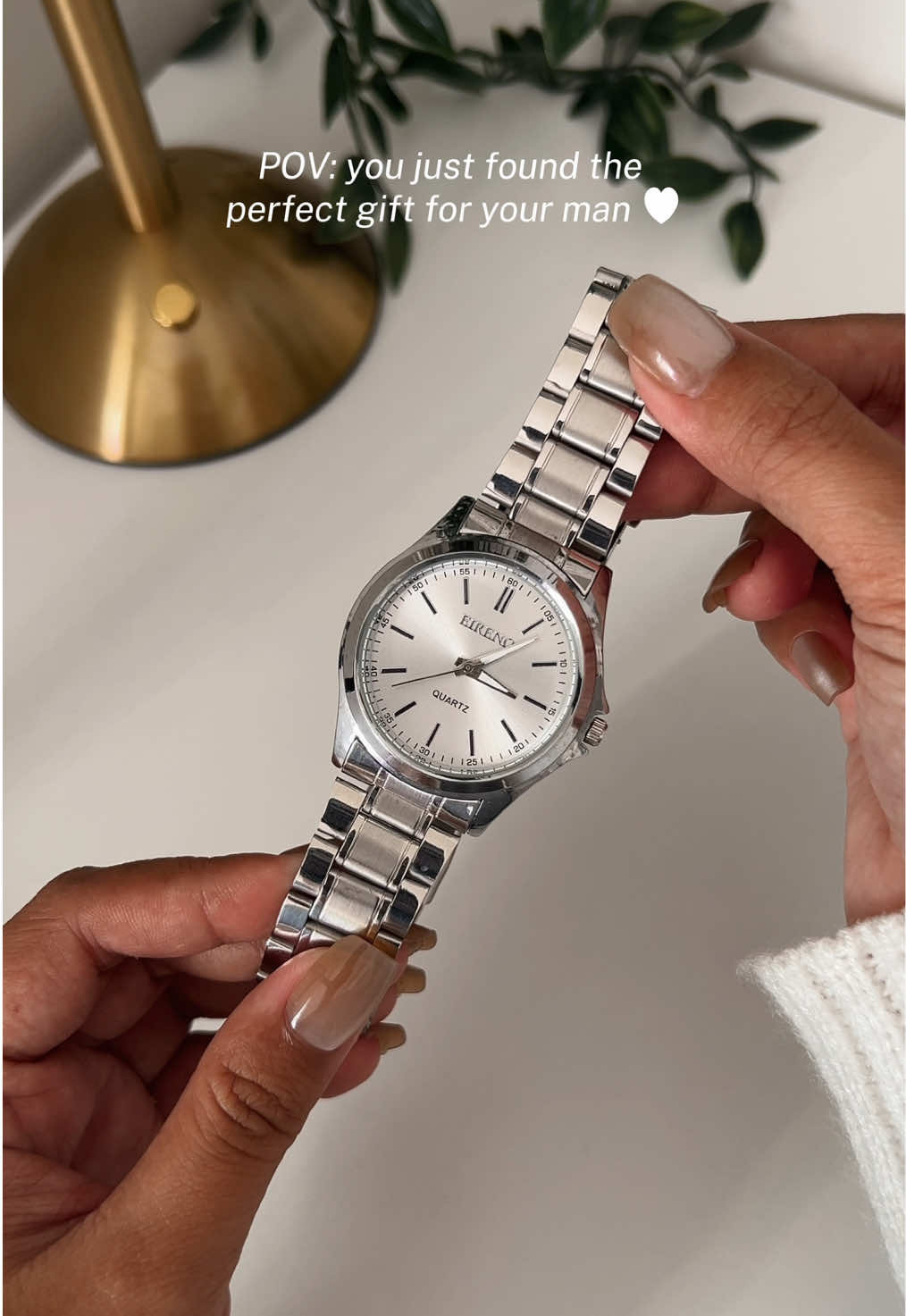 POV: you just found the perfect gift for your man ♥️  #nontarnishwatch #waterproofwatch #watchformen #stainlesssteelwatch #menswatches 