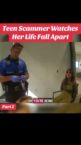 Teen Scammer Watches Her Life Fall Apart #cops #police #copsusa🚔🇺🇸 #policeofficer #foryou 