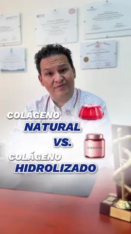 💥 ¿Colágeno hidrolizado o natural? ¿Cuál elegir? La diferencia REAL puede cambiar tus resultados ✨ En este video te explico cuál se absorbe mejor y cuál ayuda más a tu piel, articulaciones y cabello 👀👇 ¿Tú cuál usas? 🤔 #Colágeno #Antiaging #DoctorTikTok  #Articulaciones #salud 