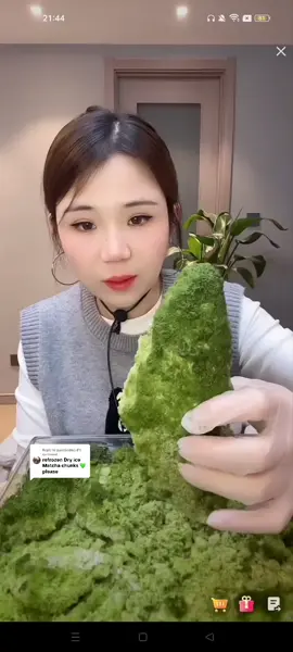 Replying to @paolaledmar8 This video is asmr purpose only #yy #matchaice #matchapowder #crunchy #iceeating   Follow my backup account @ice_kingdom.2  because this account will 🍌 soon